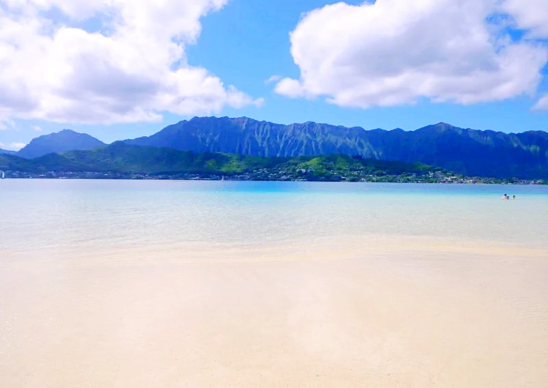 条件がいいときの天使の海サンドバー