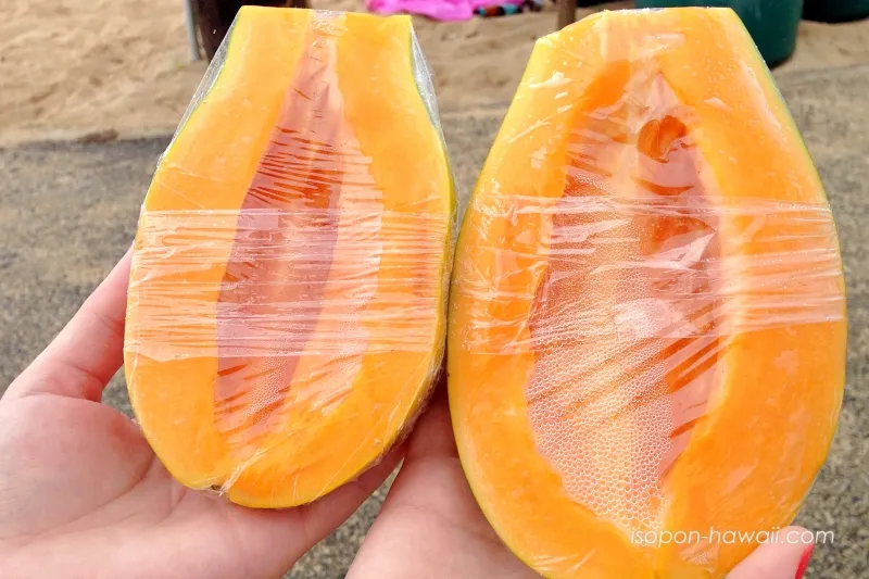 ツアーで出たパパイヤ