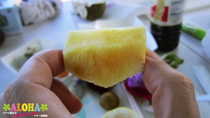 南国フルーツの試食6「ハニークリームパイナップル」2