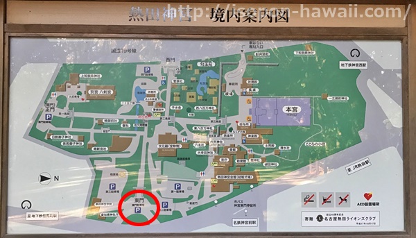 熱田神宮東門地図