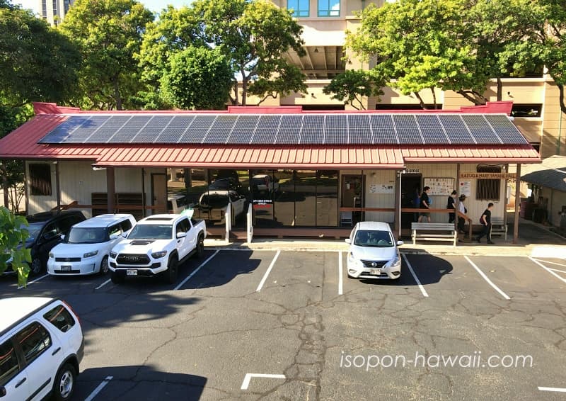 ハワイ出雲大社駐車場