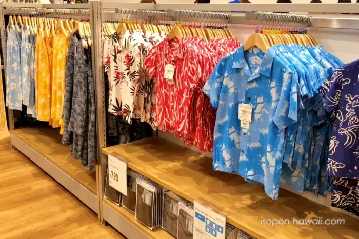ユニクロ・アラモアナセンター アロハシャツ売り場