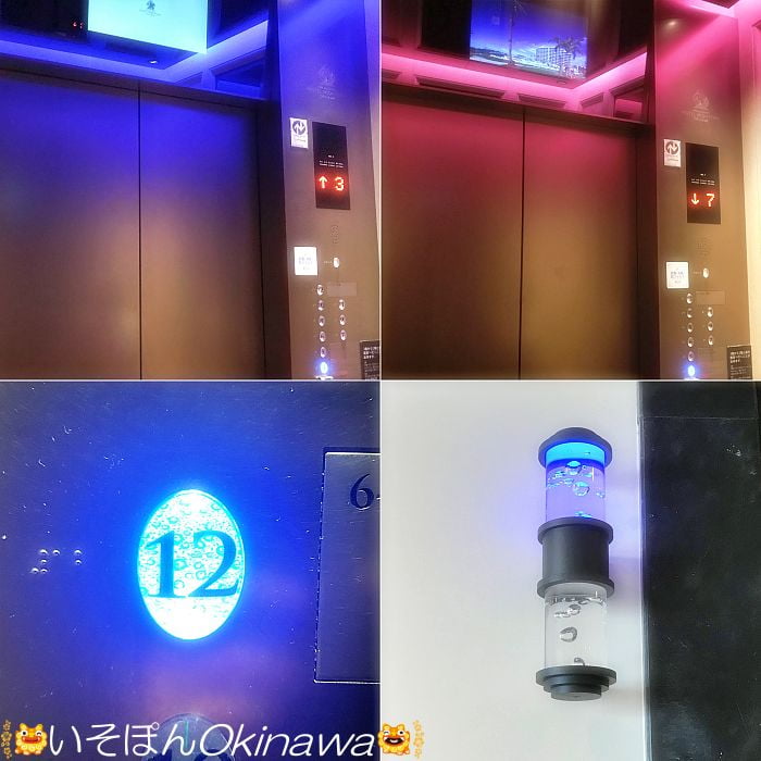 ホテルモントレ沖縄のエレベーター