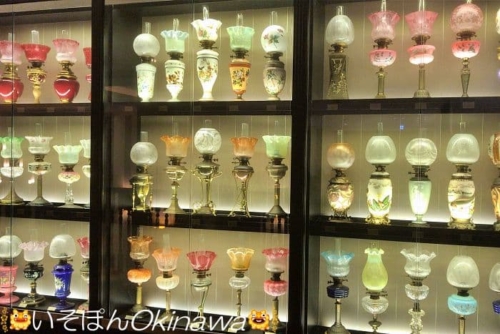 ホテルモントレ沖縄のオイルランプコレクション