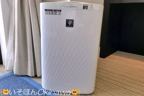ホテルモントレ沖縄の加湿空気清浄機