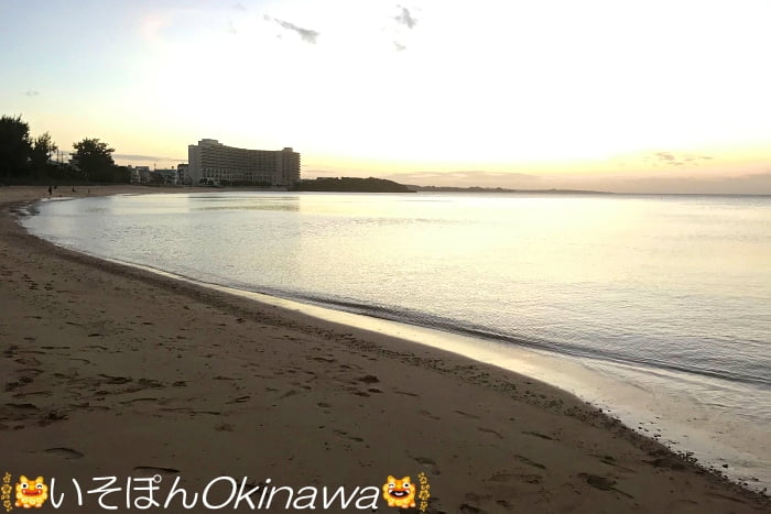 陽が沈んだモントレ沖縄