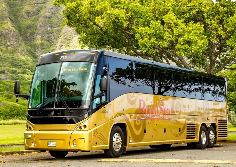 ロイヤルスターハワイのバス