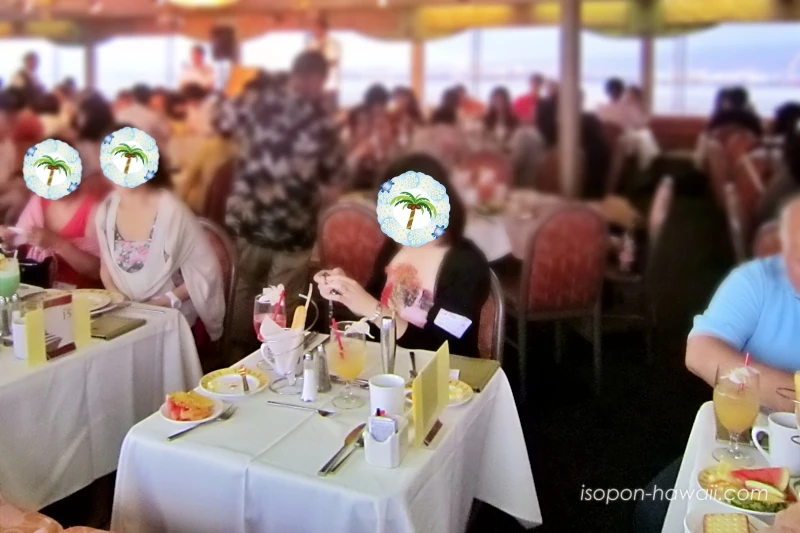 スターオブホノルル スリースター セレブレーションプランの窓際プライベート席