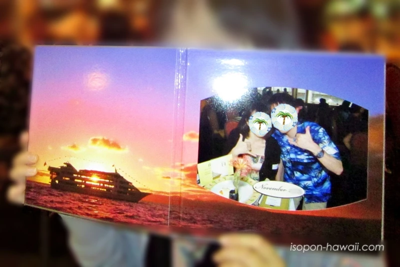 スター・オブ・ホノルルで撮ってもらった記念写真