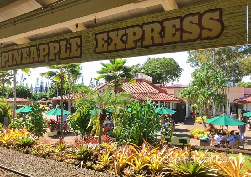 パイナップル列車のホームの風景