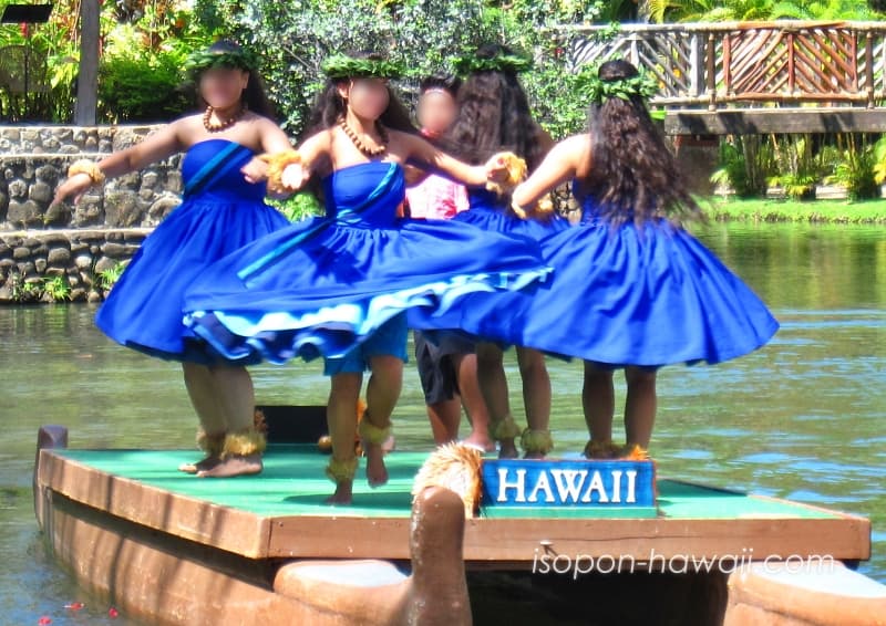 ポリネシアカルチャーセンターのカヌーショー「ハワイ」