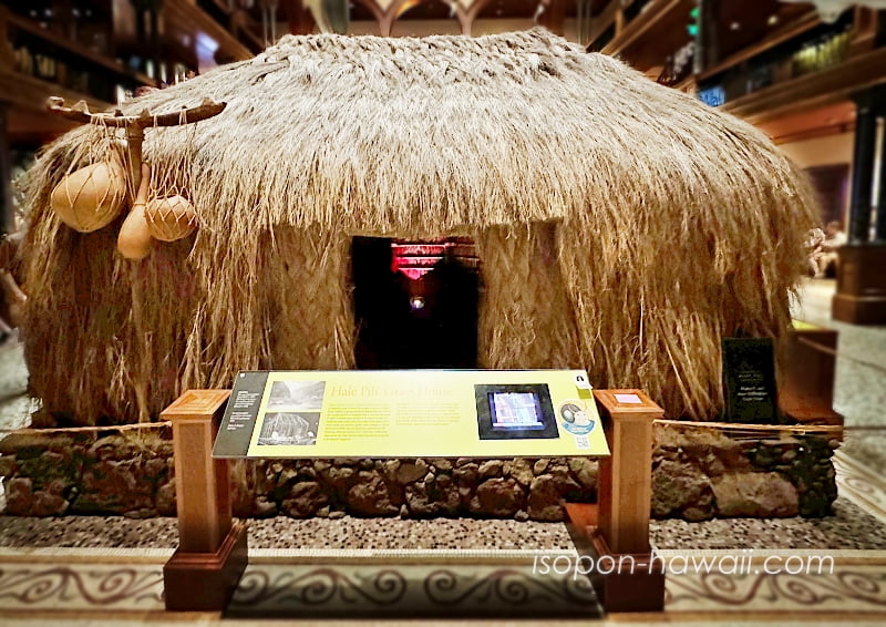 ハワイの伝統的な草葺き家屋ハレ・ピリ