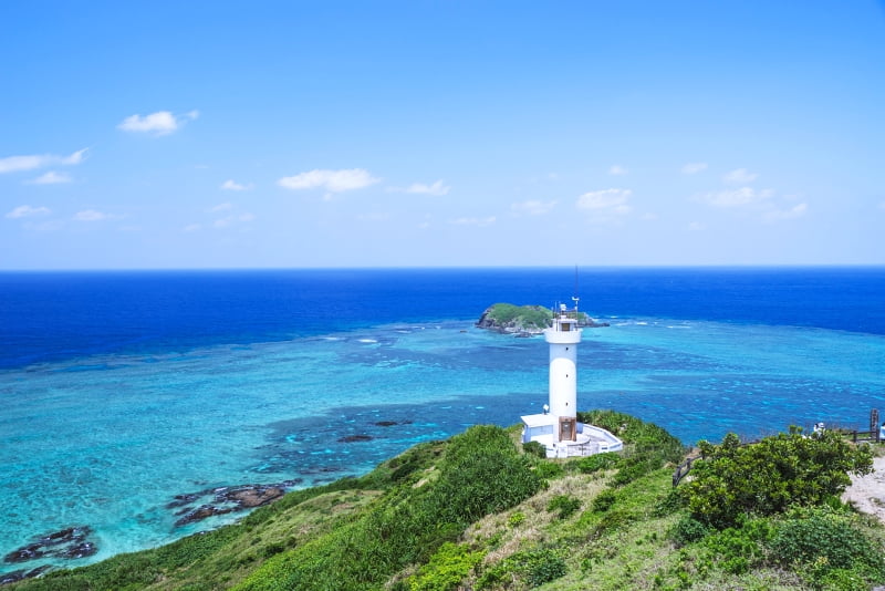 平久保崎灯台 丘からの眺望