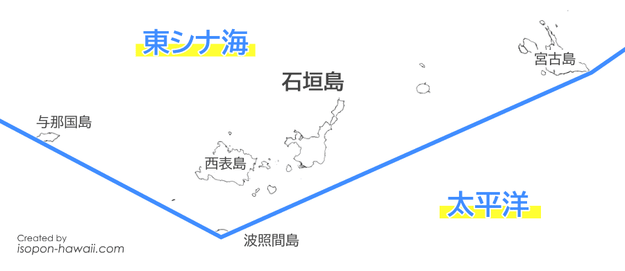 東シナ海と太平洋の境界