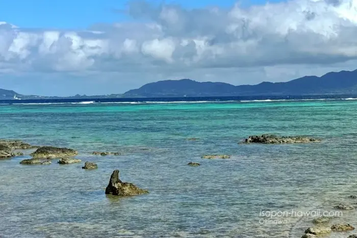 竹富島美崎から見た海 水が透明
