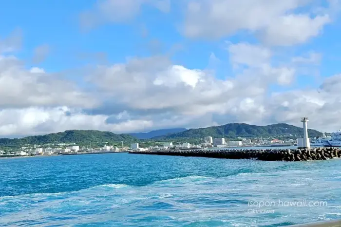 竹富島に行くまでの景色