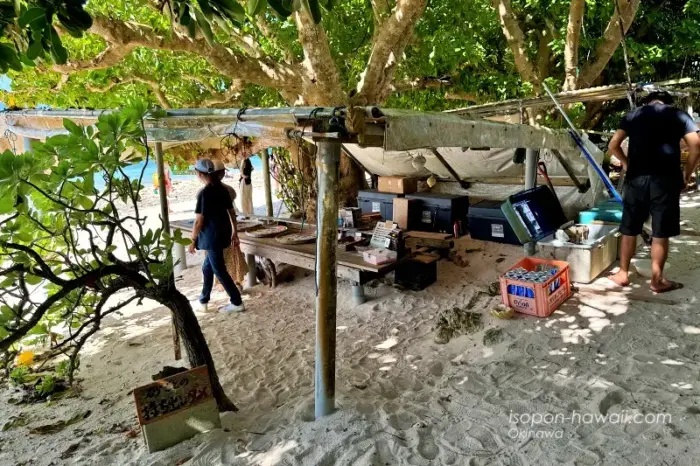 カイジ浜の露店