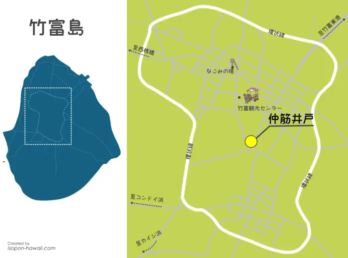 仲筋井戸の場所