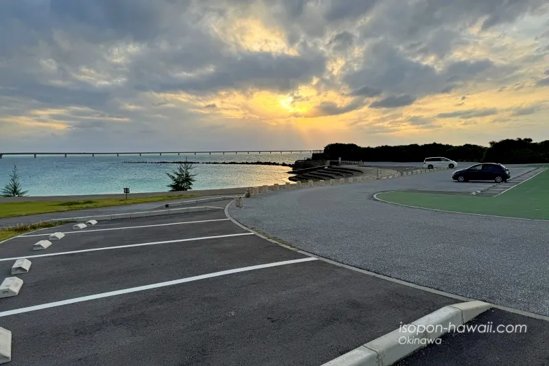 みやこサンセットビーチ 北側の駐車場