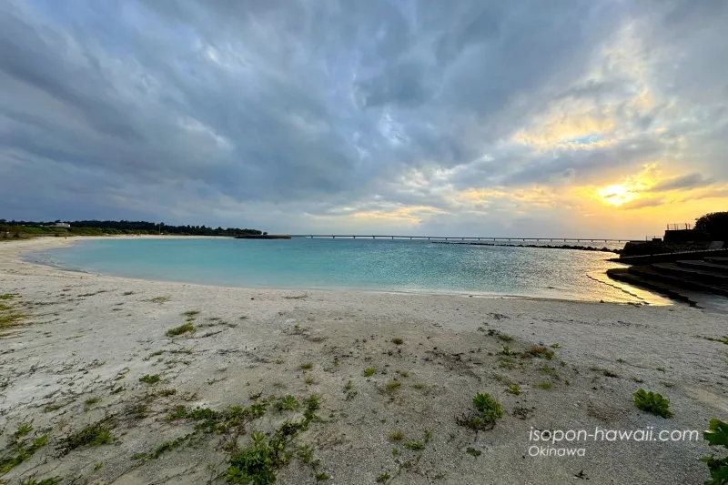 夕方のみやこサンセットビーチ トゥリバービーチ 海浜Ⅱ