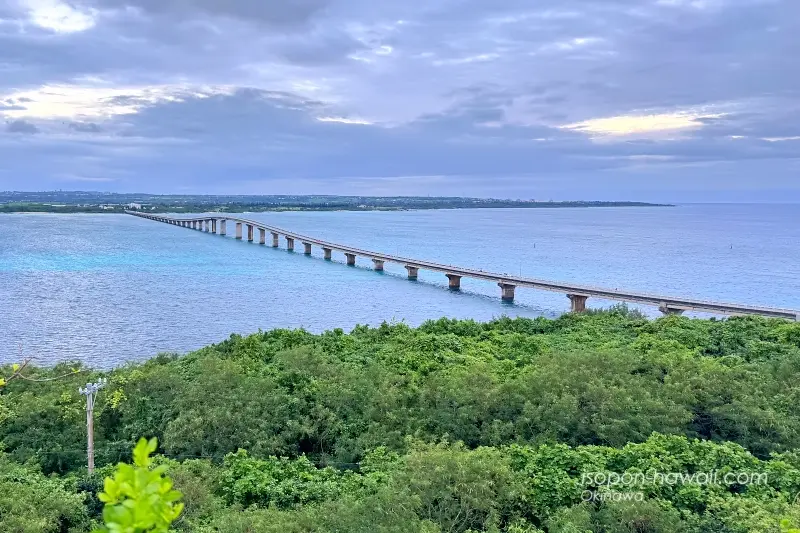 来間大橋展望台から見た来間大橋