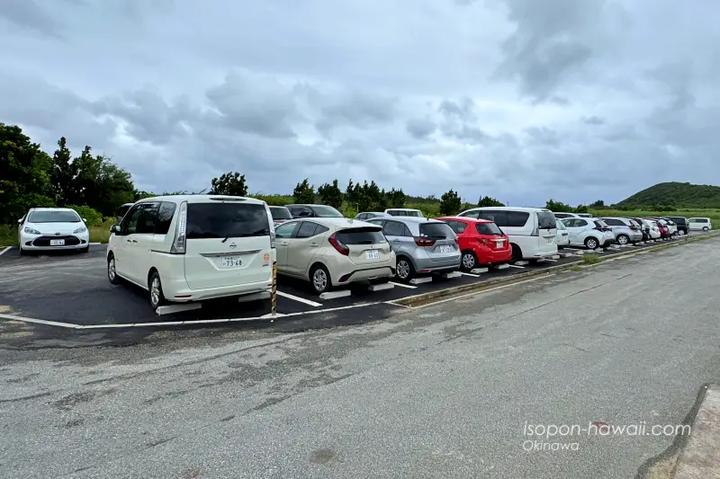 雪塩ミュージアムの駐車場
