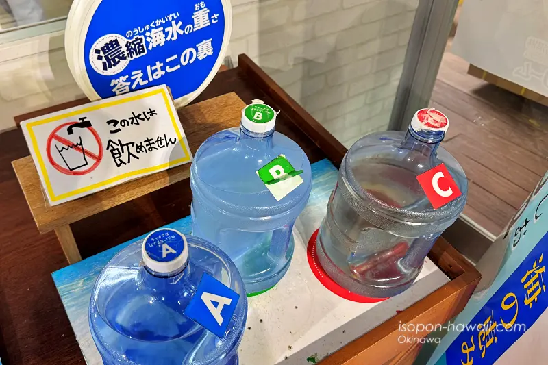 雪塩ミュージアムのカフェコーナー クイズ