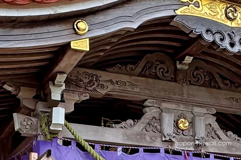 宮古神社 拝殿の波