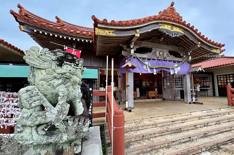 宮古神社 狛犬と社殿