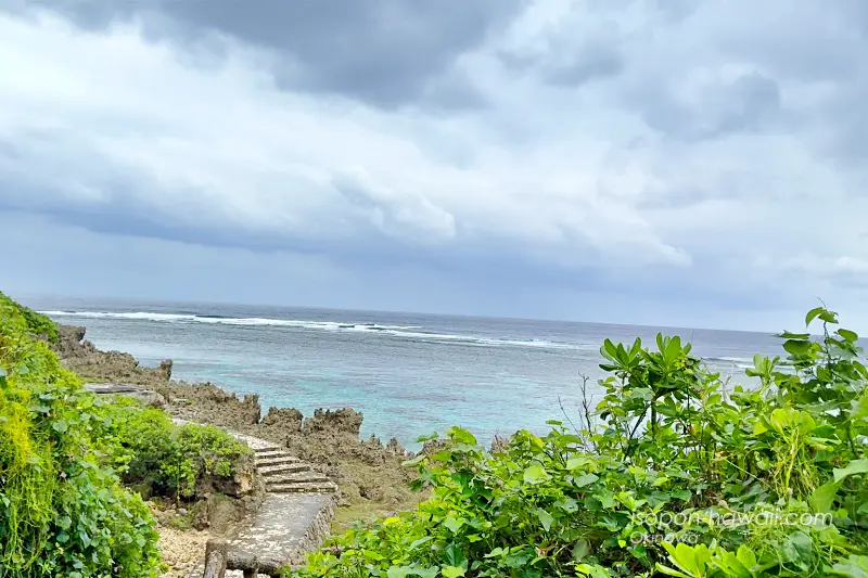 インギャーマリンガーデン展望台 海側ルート 視界が開けたところ